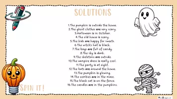 Vorschau - Arbeitsblätter - Spin it meets Grammar! Simple present forms of to be (Halloween edition) - Seite 2