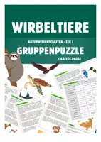 Vorschau - Stundenentwürfe - Gruppenpuzzle Wirbeltiere - Deckblatt