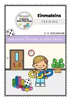 Vorschau - Arbeitsblätter - Einmaleins Training - gemischte Malreihen (farbig & SW) - Deckblatt