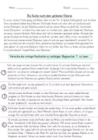 Vorschau - Arbeitsblätter - Die Suche nach dem goldenen Osterei - Maxi Lesespur - Seite 1