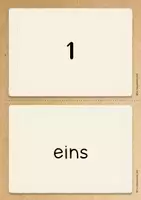 Vorschau - Fördermaterial/Inklusion - Wort- und Zahlenkarten 1-12 DaZ - Seite 1