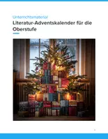 Vorschau - Unterrichtsreihen - Literatur-Adventskalender für die Oberstufe | SEK II - Deckblatt