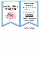 Vista previa - Tarjetas / Manipulativos - LLAVERO MODALES @oposinglescammadrid - página 1