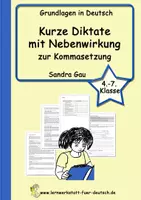 Vorschau - Arbeitsblätter - Kurze Diktate mit Nebeneffekt zur Kommasetzung (4.-7.Kl.) - Deckblatt