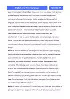 Vorschau - Arbeitsblätter - Listening Comprehension: English as a World Language - Seite 3