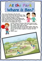 Vorschau - Arbeitsblätter - Lesespurgeschichte (Reading): Where is Ben? - Seite 1