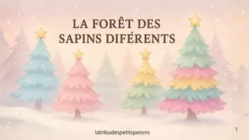 Aperçu - Cartes / Images - la forêt des sapins différents - Page de couverture
