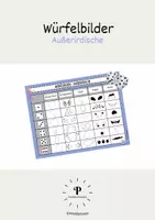 Vorschau - Bildkarten - Würfelbilder: Außerirdische gestalten - Deckblatt