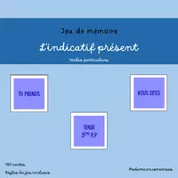 Aperçu - Jeux - Jeu de mémoire - Indicatif présent - Page de couverture