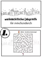 Vorschau - Aufgabenkarten - weihnachtliche Rätsel, Labyrinthe - Seite 2