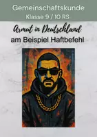 Vorschau - Arbeitsblätter - Armut in Deutschland am Beispiel Haftbefehl - Deckblatt
