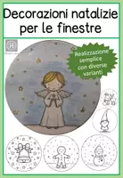 anteprima - Materiale per pittura e bricolage - Lavoretto decorazioni natalizie per le finestre - Pagina 1