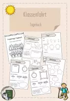 Vorschau - Aufgabenkarten - Klassenfahrt - Tagebuch zum Reflektieren - Deckblatt