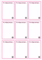 Vista previa - Manualidades / Dibujos para colorear - Tarjetas "Yo valgo porque…" / autoestima - Portada