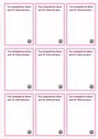 Vista previa - Manualidades / Dibujos para colorear - Tarjetas "Yo valgo porque…" / autoestima - página 2