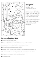 Vorschau - Arbeitsblätter - Lesen und Malen Winter - Lesetraining Klasse 1, Klasse 2, Klasse 3, Klasse 4, DaZ - Seite 2
