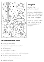 Vorschau - Arbeitsblätter - Lesen und Malen Winter - Lesetraining Klasse 1, Klasse 2, Klasse 3, Klasse 4, DaZ - Seite 3