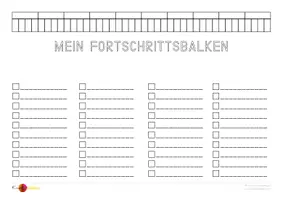 Vorschau - Anderer Materialtyp - Fortschrittsbalken - Selbstkontrolle Lernziele - Seite 1