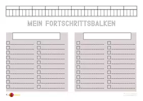Vorschau - Anderer Materialtyp - Fortschrittsbalken - Selbstkontrolle Lernziele - Seite 2
