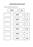 Vorschau - Arbeitsblätter - Regelmäßige Verben beugen und konjugieren im Präsens – Übungsheft Deutsch 2./3. Klasse - Seite 3
