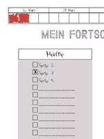 Vorschau - Anderer Materialtyp - Fortschrittsbalken - Selbstkontrolle Lernziele - Deckblatt
