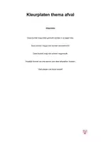 Voorbeeld - Kleurplaten afval - Voorblad