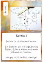 Vorschau - Mal- und Bastelvorlagen - Kunst mit Papier: Mosaikbilder gestalten - Tiere im Wald - Seite 3