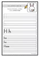 Vorschau - Arbeitsblätter - Schreibblätter zu Lilos Lesewelt 1 - Buchstaben H F N R - Seite 2