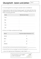 Vorschau - Arbeitsblätter - Übungsheft Mathe: Daten und Zahlen (inkl. Lösungen) - Seite 2