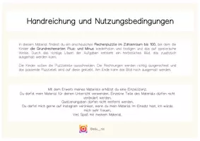 Vorschau - Arbeitsblätter - Rechenpuzzle im Zahlenraum 100 ohne ZÜ - Seite 2