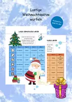 Vorschau - Spiele - Lustige Weihnachtssätze würfeln - Deckblatt