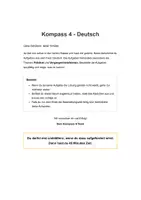 Vorschau - Stundenentwürfe - Kompass 4 - Deutsch Lösungen_ Prädikat & Vergangenheit - Deckblatt