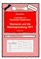 Vorschau - Arbeitsblätter - Das Deutsche Kaiserreich von 1871 - Arbeitsblätter und Bildschirmfolien - Materialpaket - Seite 1