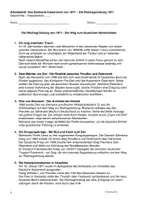 Vorschau - Arbeitsblätter - Die Reichsgründung von 1871 - Arbeitsblätter zum Deutschen Kaiserreich - Seite 3