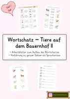 Vorschau - Arbeitsblätter - DaZ/DaF: Wortschatz Tiere Materialpaket - Seite 1