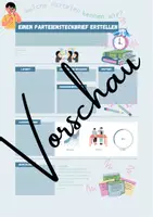 Vorschau - Arbeitsblätter - Parteiensteckbrief - Deckblatt