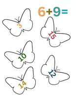 Vorschau - Mal- und Bastelvorlagen - Zahlen bis 20 üben Arbeitsblätter – Addition Klasse 1 PDF (mit Lösungen, Mathe Grundschule) - Seite 2