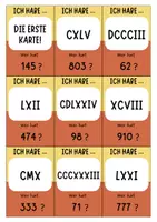 Vorschau - Spiele - Römische Zahlen 1 bis 1000 - Ich habe... Wer hat...? Spiel Mathe - Seite 2