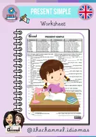 Aperçu - Feuilles d'exercices - PRESENT SIMPLE TENSE – Worksheet - Page de couverture