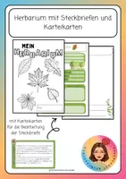 Vorschau - Arbeitsblätter - Herbarium mit Steckbriefen und Karteikarten - Deckblatt