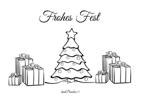 Vorschau - Arbeitsblätter - 🎄Weihnachtskarten zum Ausmalen, Schreiben & Verschenken – kreative Druckvorlagen für Kinder - Deckblatt