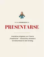 Vorschau - Arbeitsblätter - Spanisch lernen: Presentarse – sich vorstellen auf Spanisch (A1) - Deckblatt