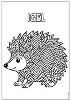 Vorschau - Mal- und Bastelvorlagen - 🦊 Waldtiere Mandalas – 10 Ausmalbilder mit Tiernamen auf Deutsch - Seite 1