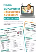 Vorschau - Arbeitsblätter - Häufigkeitsadverbien im Simple Present - Deckblatt