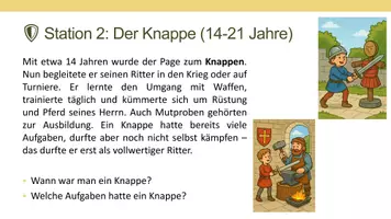 Vorschau - Stationenlernen - Vom Pagen zum Ritter - Mittelalter (Stationen) - Seite 3