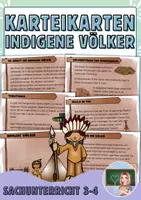 Vorschau - Bildkarten - Indigene Völker - Karteikarten - Deckblatt