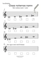 förhandsvisning - Arbetshäfte – Träna noter och rytmer – Sund musik - sida 3