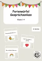 Vorschau - Bildkarten - Ferien - Erzählanlass - Würfel - Deckblatt