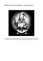 Vorschau - Arbeitsblätter - Der Gnomus - Bilder einer Ausstellung - Modest Mussorgsky - Deckblatt