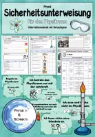 Vorschau - Arbeitsblätter - Sicherheitsunterweisung - Physik - Deckblatt